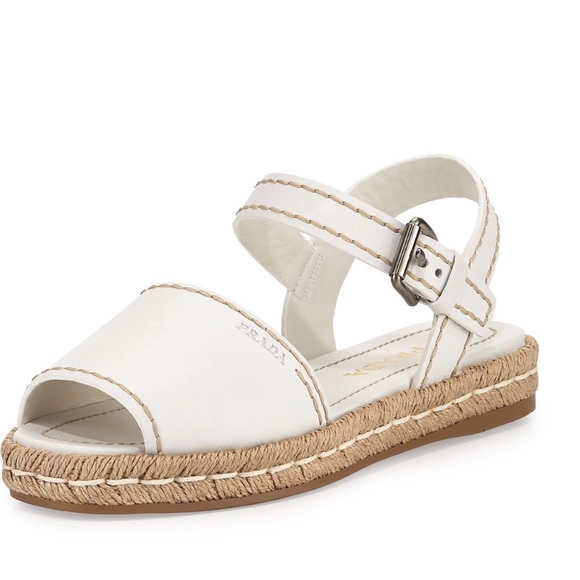 Prada leather espadrilles *worn once* - Picture 1 of 8